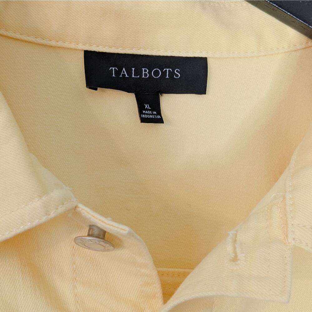 Talbots Yellow Denim Jean Jacket - Picture 4 of 6